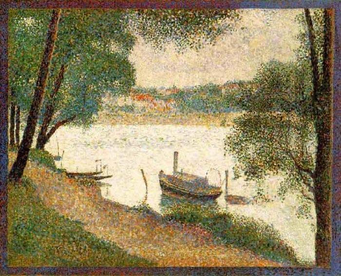 Georges Seurat Gray weather, Grande Jatte, China oil painting art